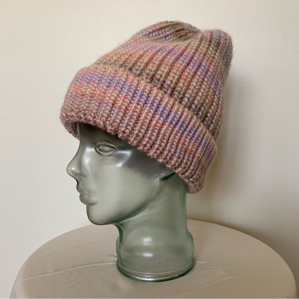 ☃️Chunky Soft ❄️ Sparkly Ombré Beanie✨
